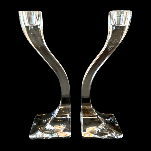 Josef Riedel Accents Pair Of Josef Riedel Lead Crystal Duetto